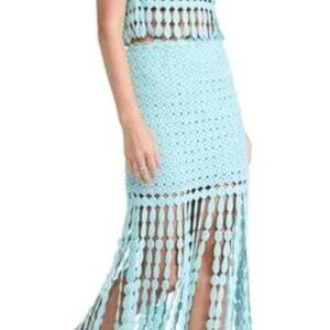 NWOT Saylor fringe skirt